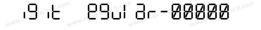 Digit Regular字体转换